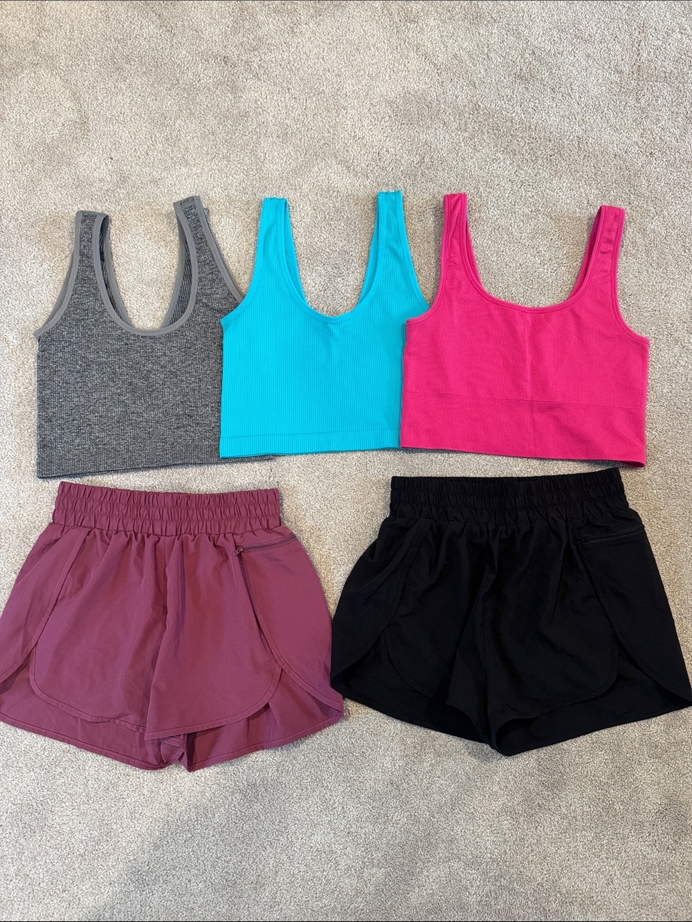Athletic (shorts S) & Shirts (M)
